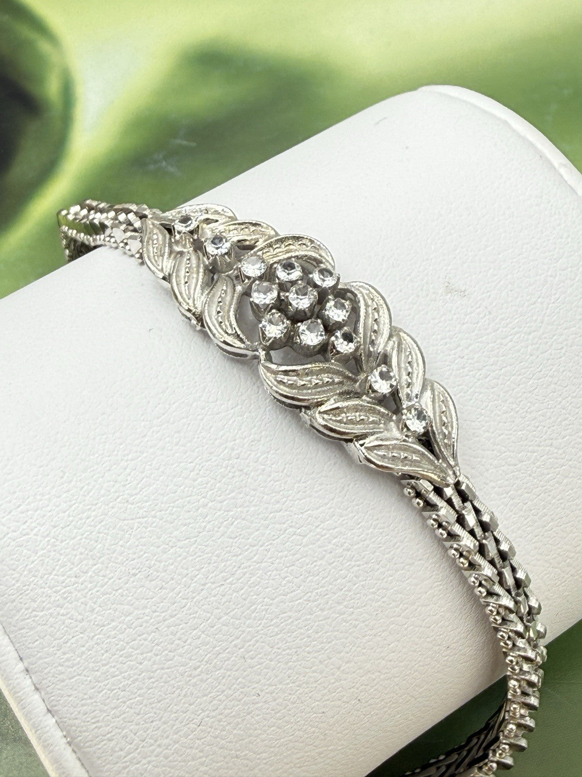 Bracciale semirigido vintage in oro bianco 18 kt, anni '70 – foto 12