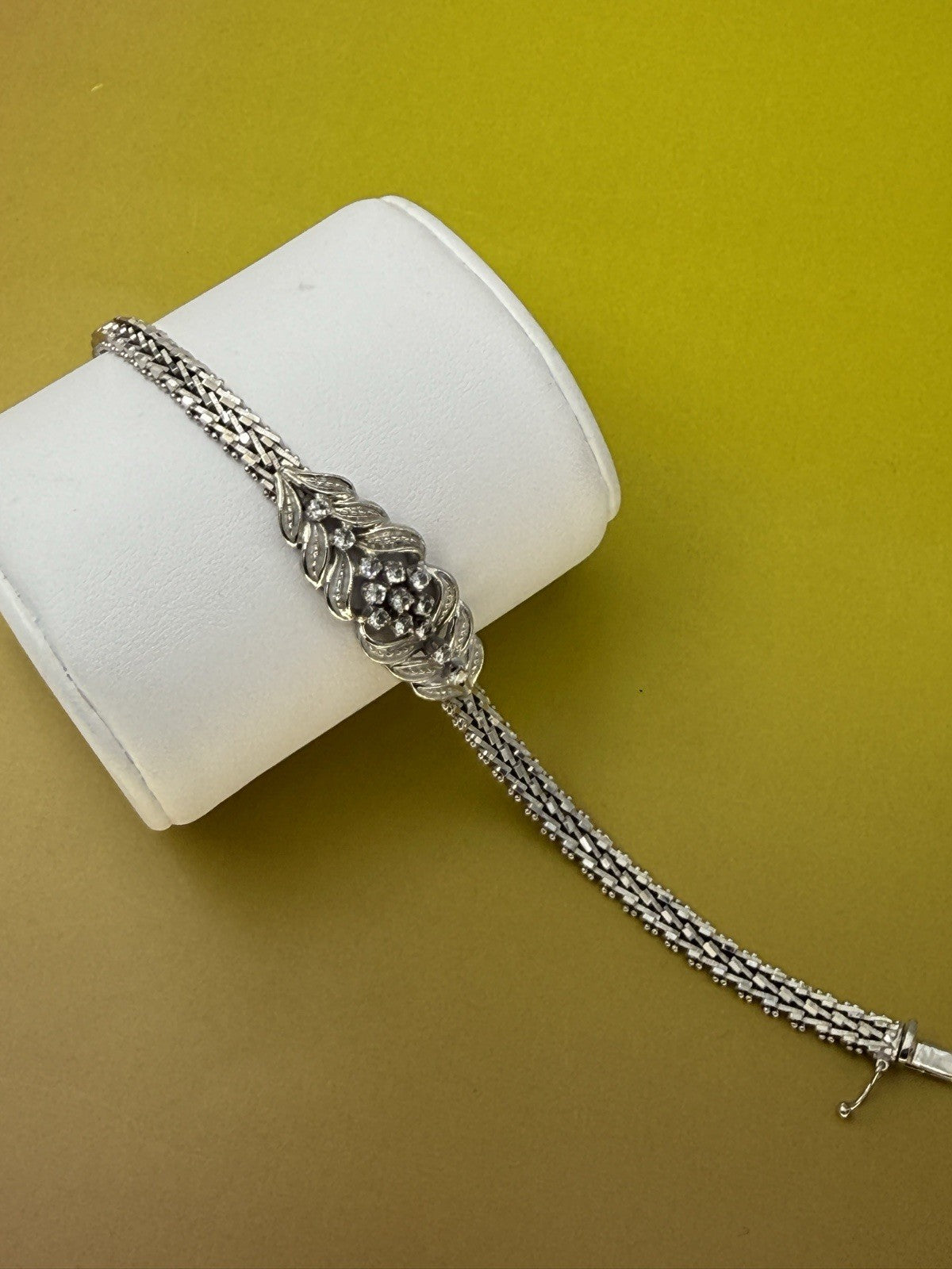 Bracciale semirigido vintage in oro bianco 18 kt, anni '70 – foto 10