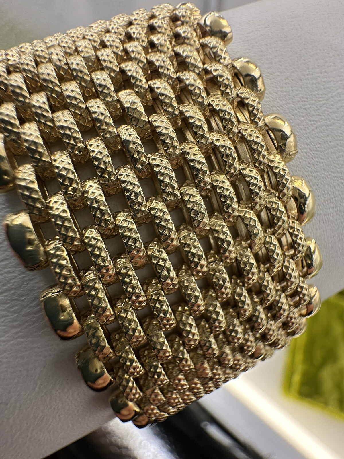 Bracciale tappeto in oro giallo massiccio 18 kt – foto 15