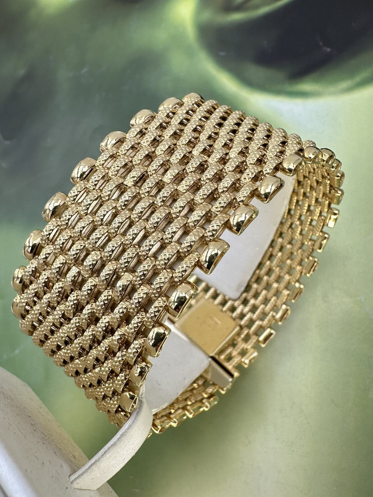 Bracciale tappeto in oro giallo massiccio 18 kt – foto 19
