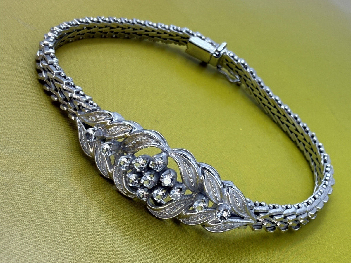 Bracciale semirigido vintage in oro bianco 18 kt, anni '70 – foto 3
