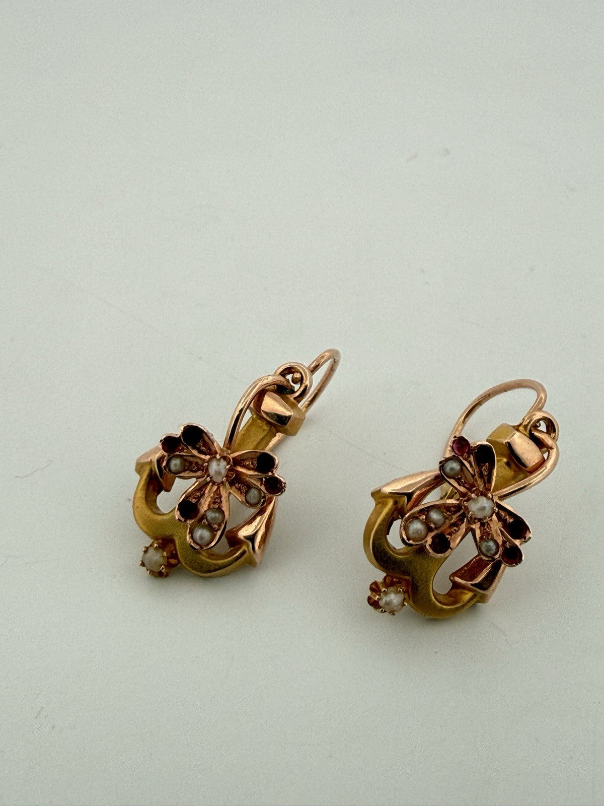 Parure antica bracciale, spilla e orecchini in oro 6/7 kt, fine '800 – foto 19