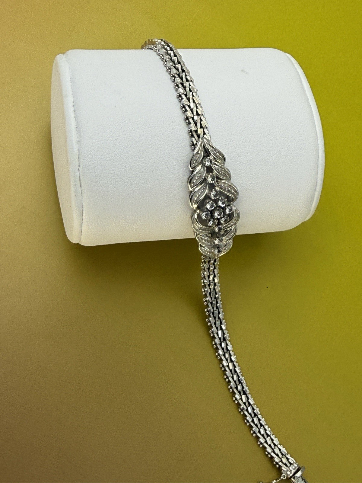 Bracciale semirigido vintage in oro bianco 18 kt, anni '70 – foto 7