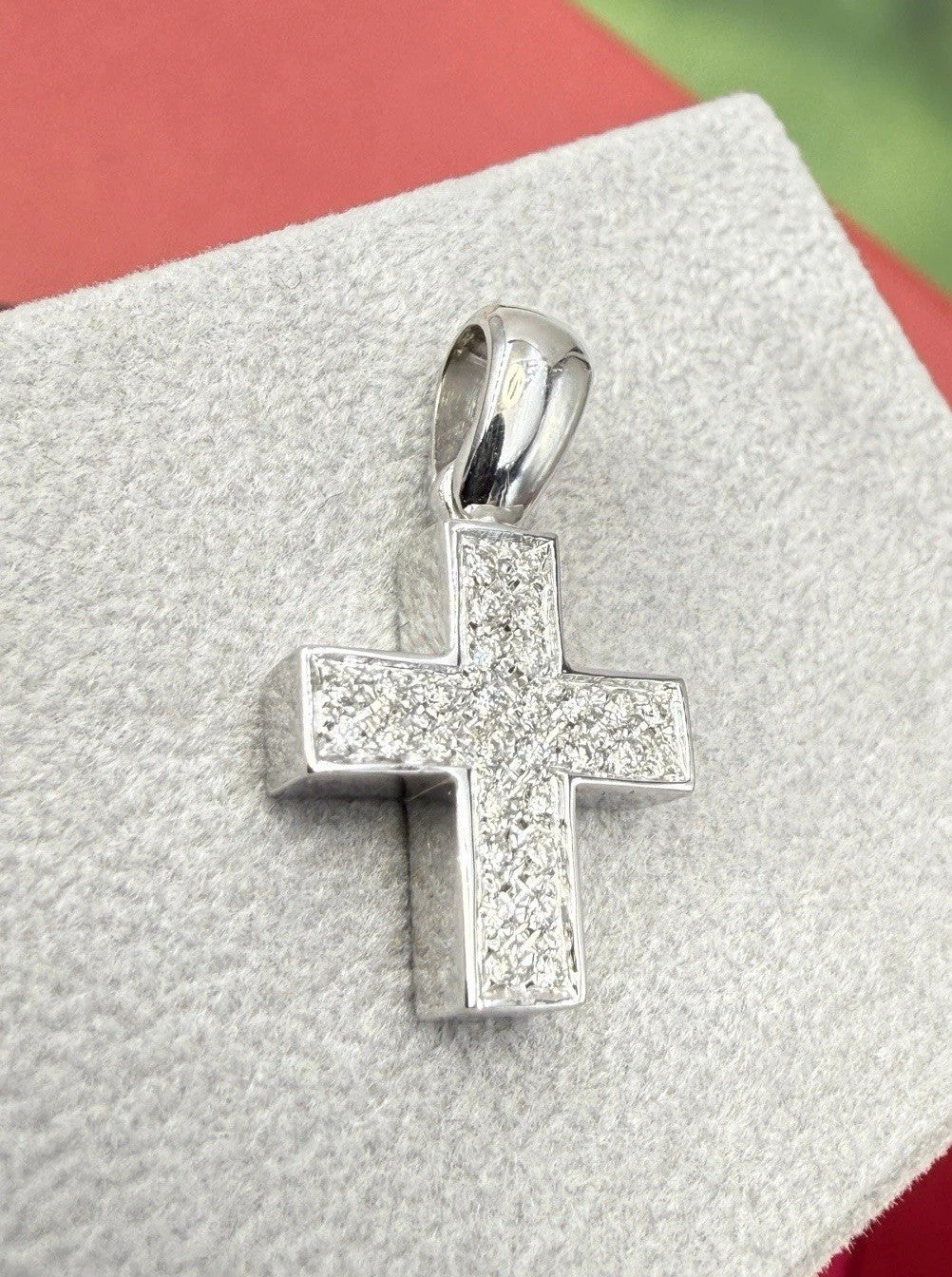 Croce Salvini in oro bianco 18 kt con diamanti da 0,30 ct – foto 16