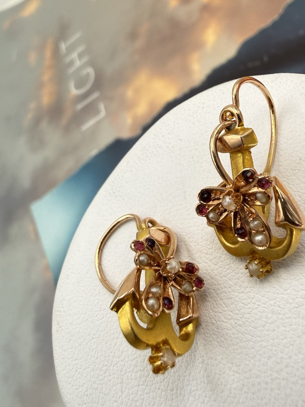 Parure antica bracciale, spilla e orecchini in oro 6/7 kt, fine '800 – foto 21
