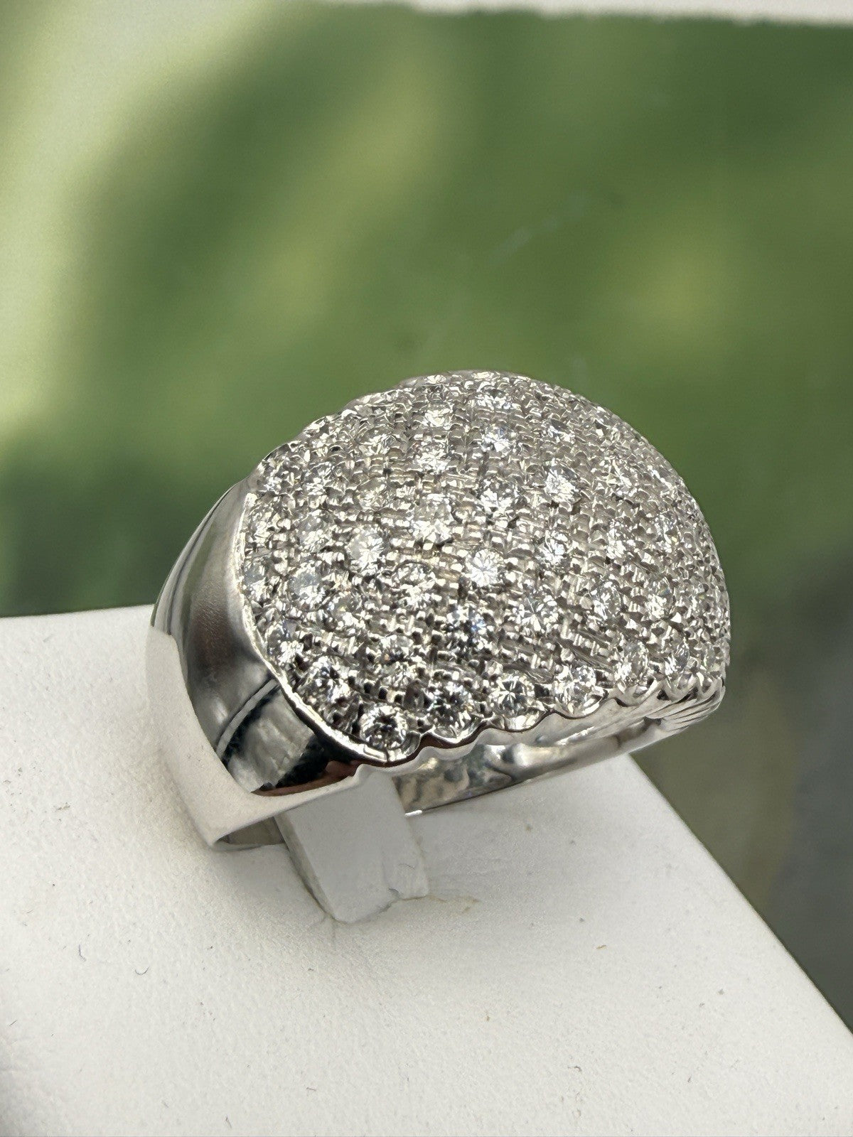 Anello a fascia in oro bianco 18 kt con 2 ct di brillanti – foto 18