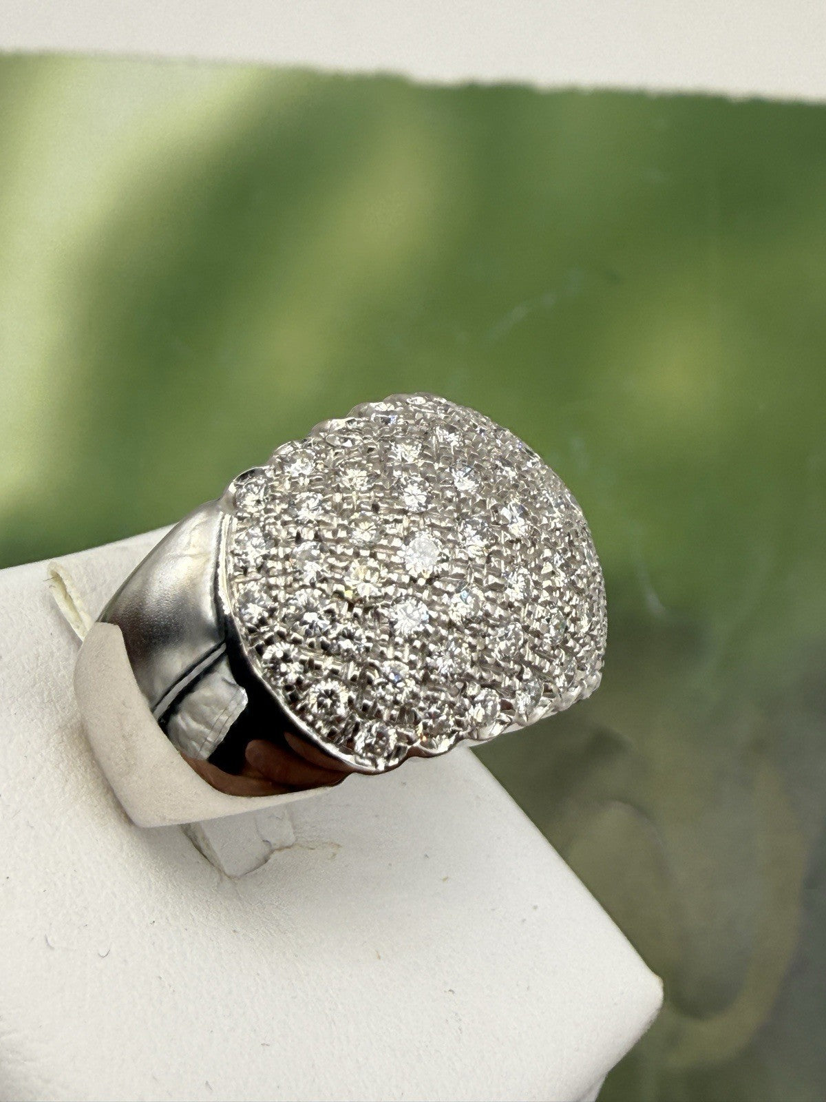 Anello a fascia in oro bianco 18 kt con 2 ct di brillanti – foto 20