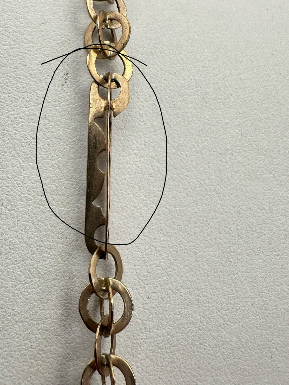 Collana in oro rosa 9 kt con moschettone e pendente a borsetta, inizi '900 – foto 8