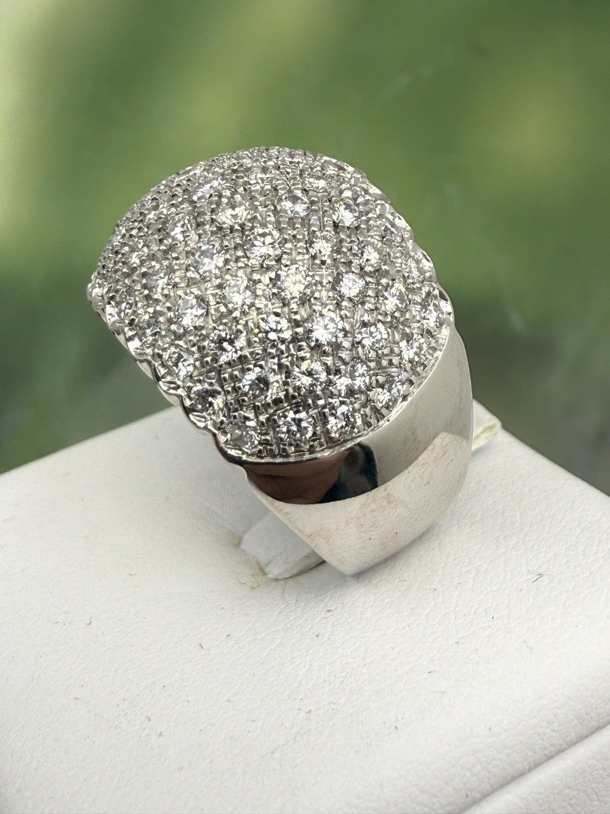 Anello a fascia in oro bianco 18 kt con 2 ct di brillanti – foto 19