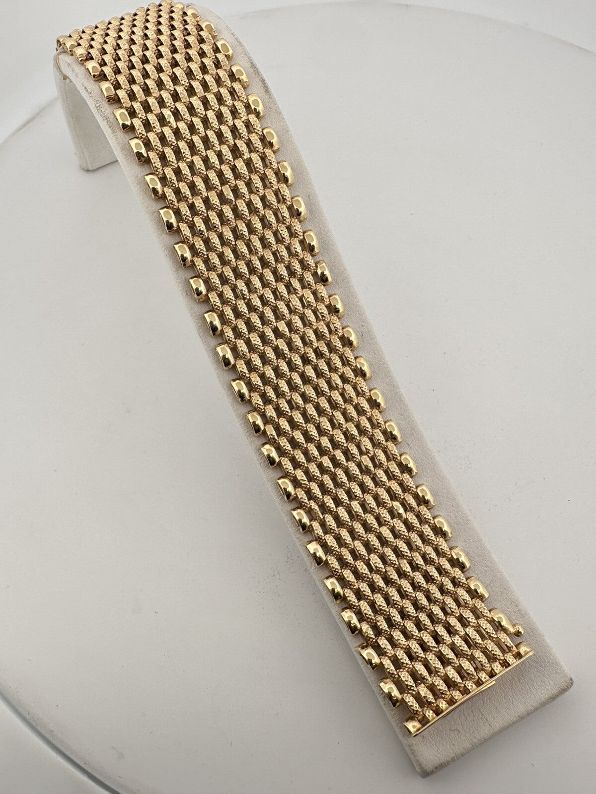 Bracciale tappeto in oro giallo massiccio 18 kt – foto 6