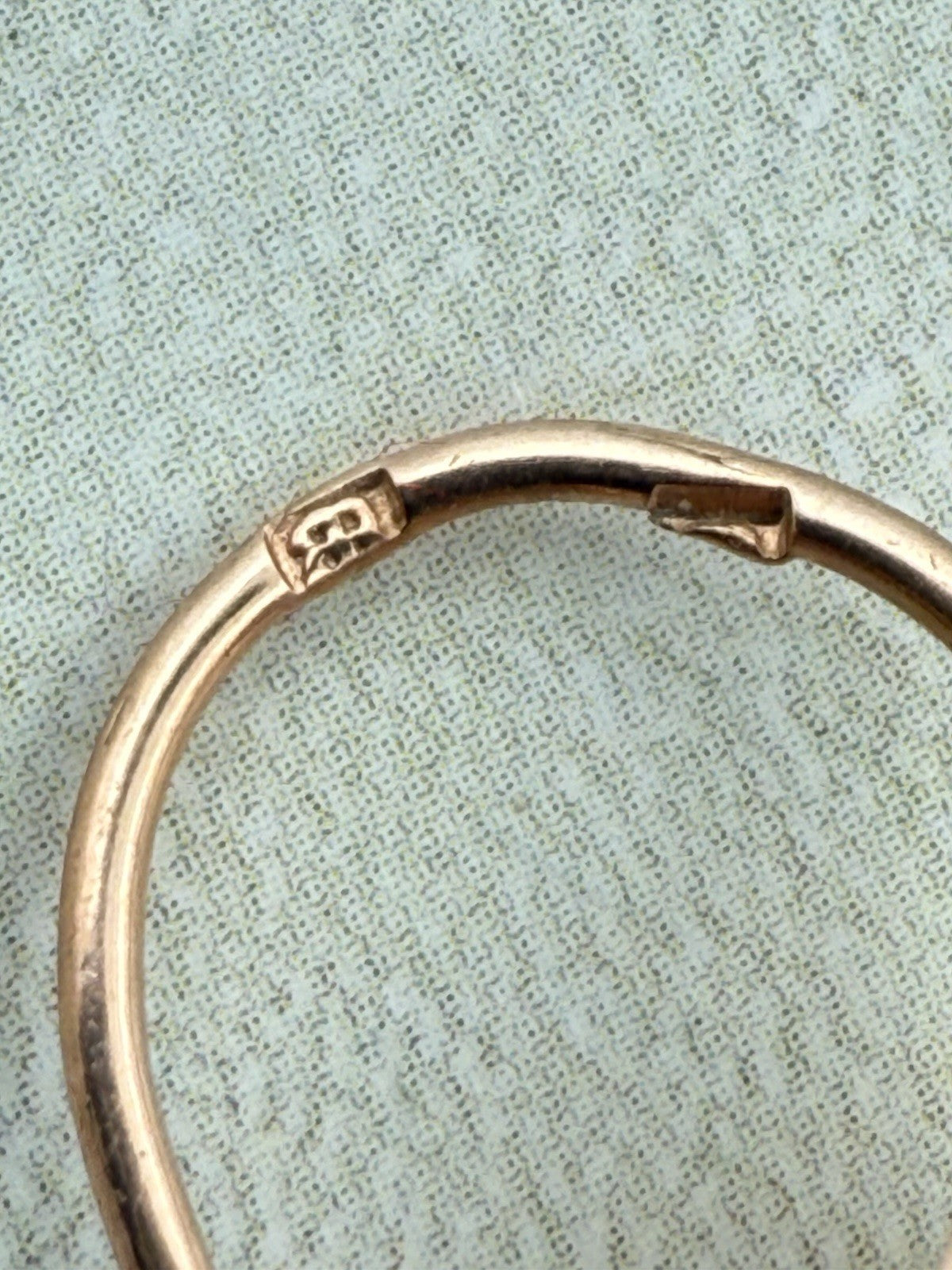 Orecchini antichi in oro 6/7 kt con paste vitree rosse e microperle, fine '800 – foto 21
