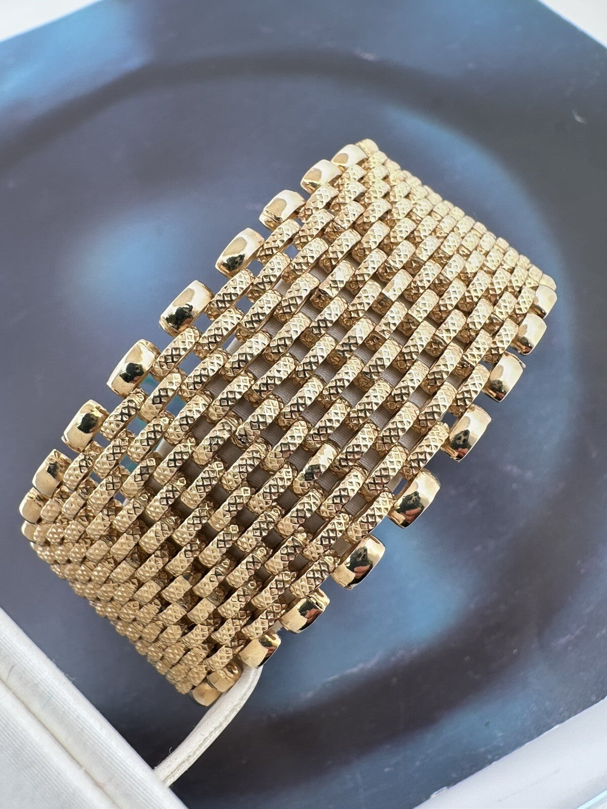 Bracciale tappeto in oro giallo massiccio 18 kt – foto 20