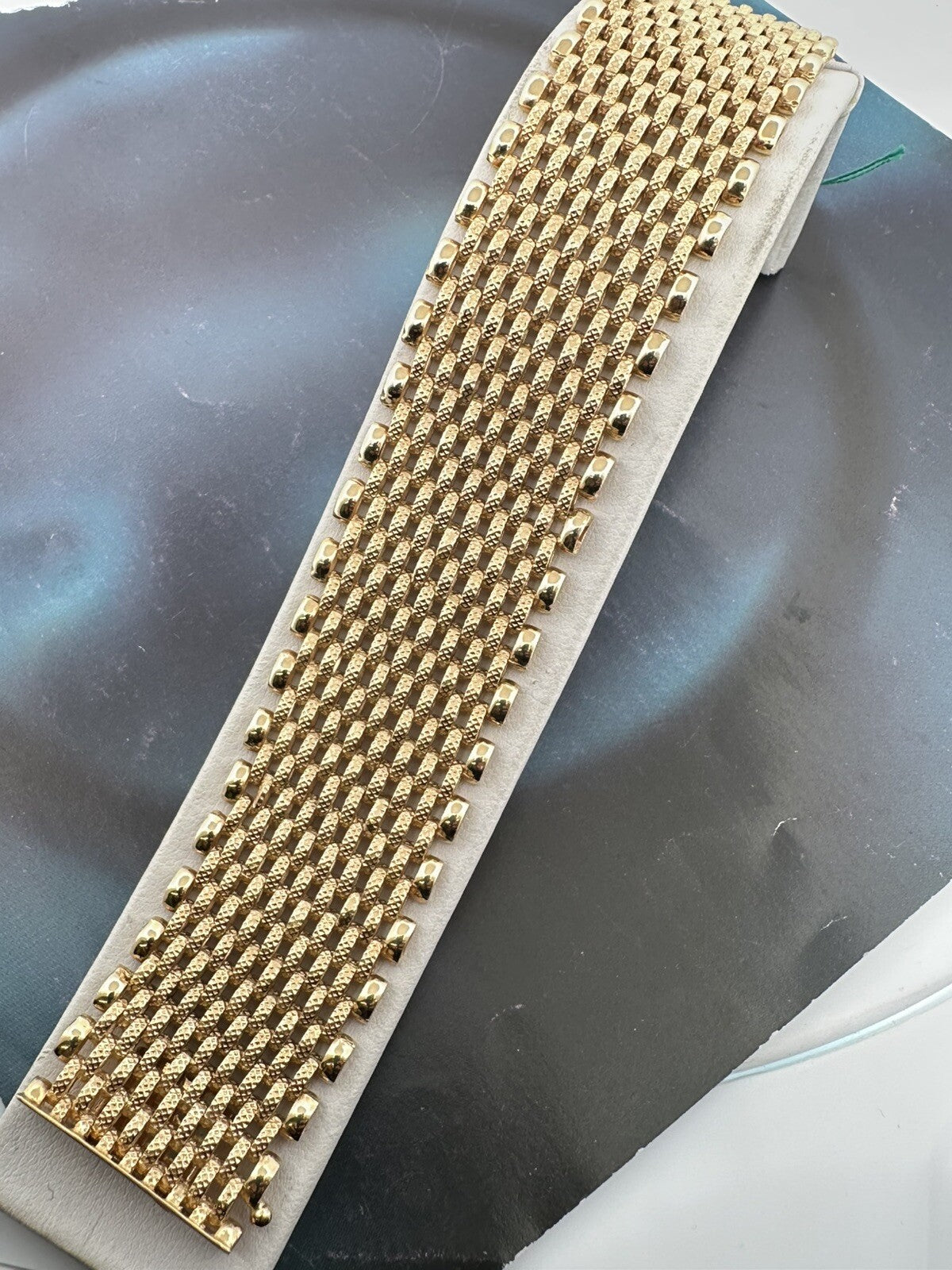 Bracciale tappeto in oro giallo massiccio 18 kt – foto 8