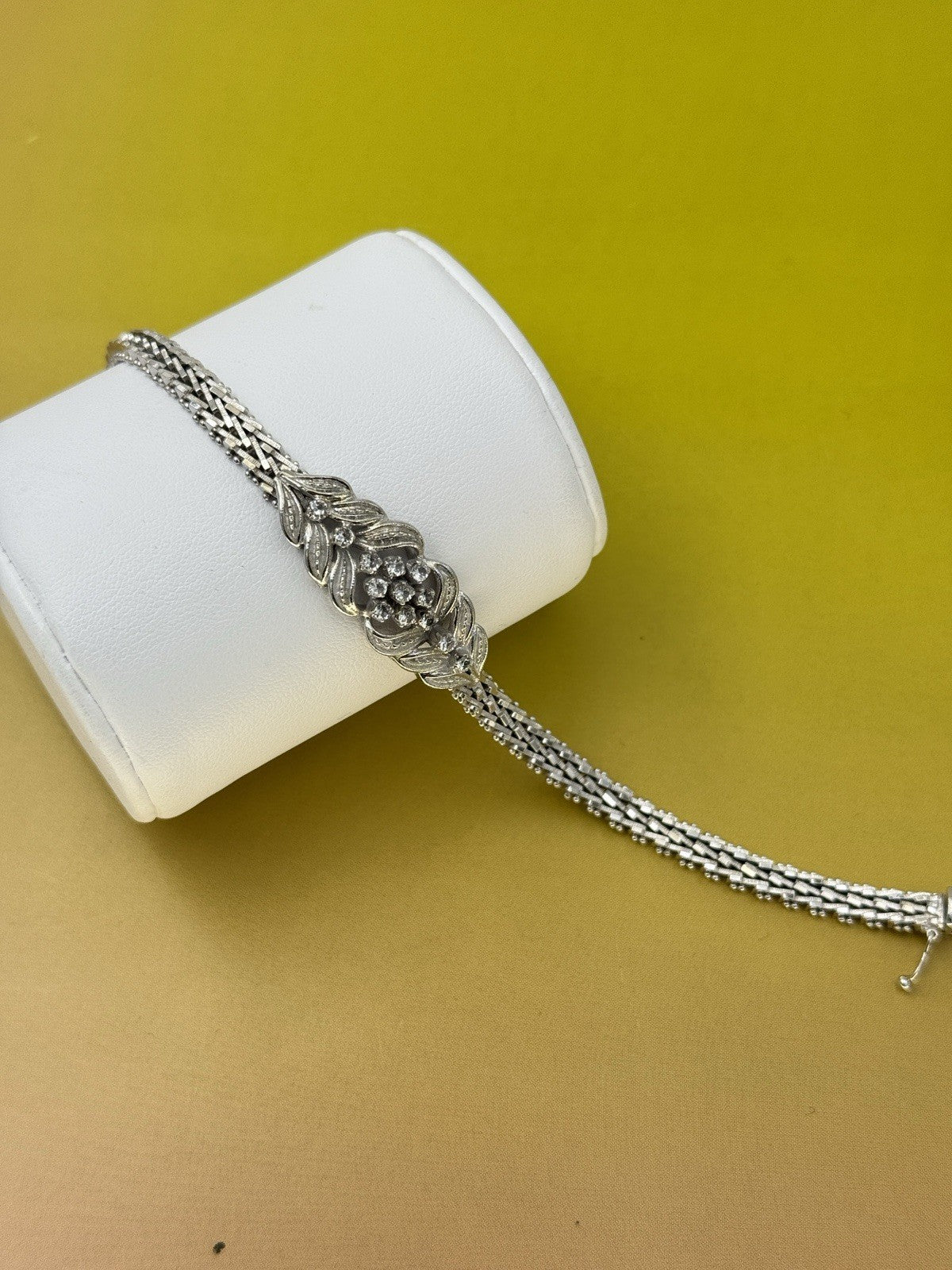 Bracciale semirigido vintage in oro bianco 18 kt, anni '70 – foto 6