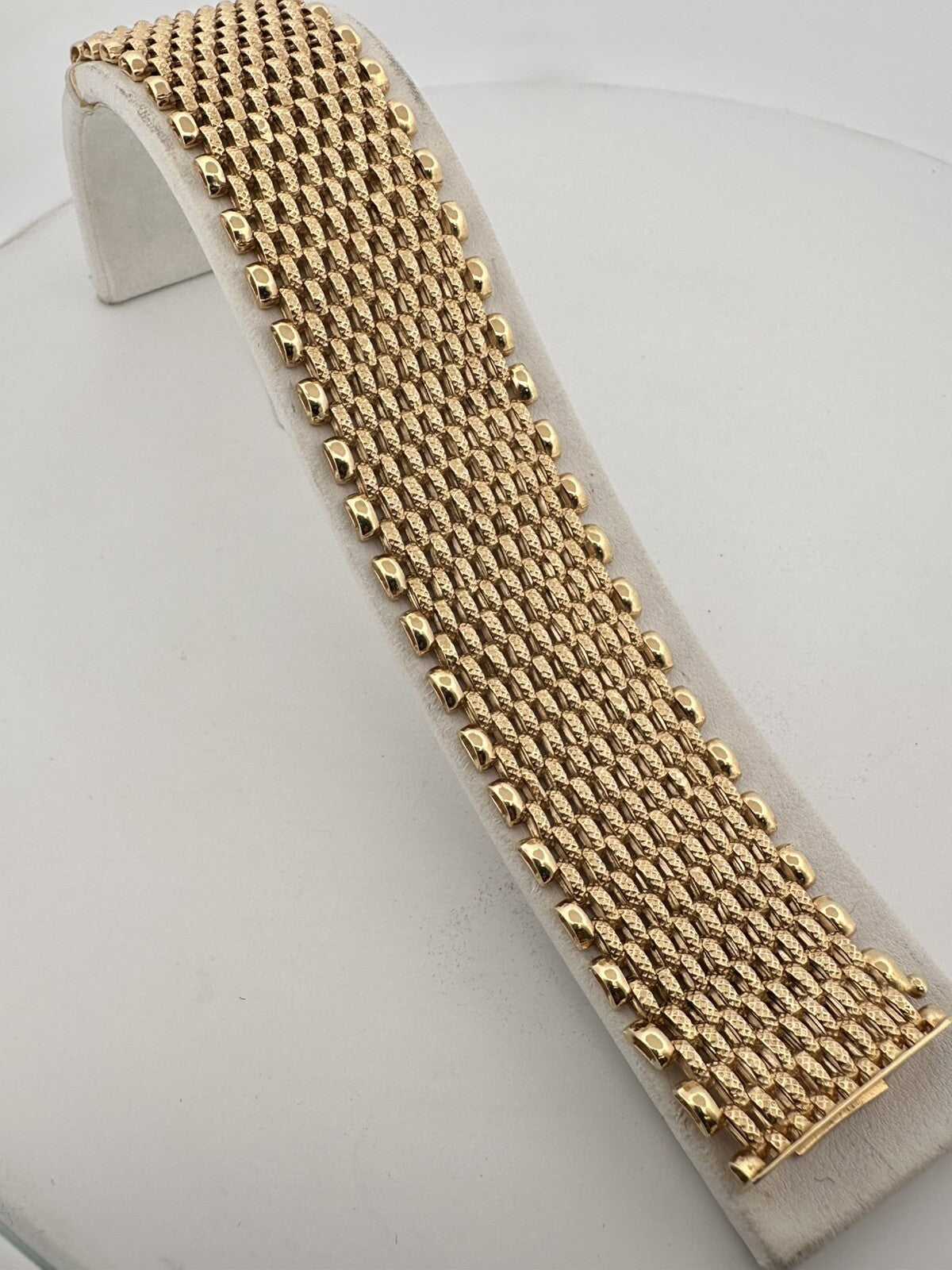 Bracciale tappeto in oro giallo massiccio 18 kt – foto 4