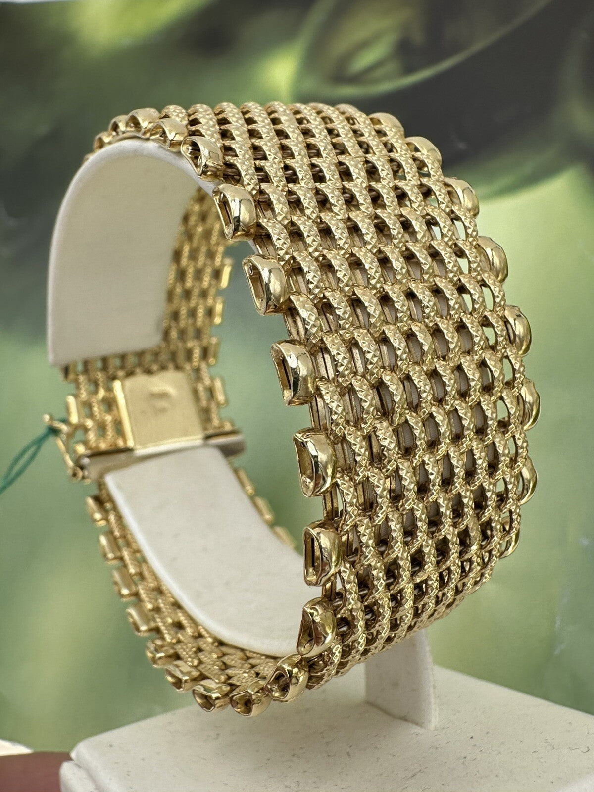 Bracciale tappeto in oro giallo massiccio 18 kt – foto 21