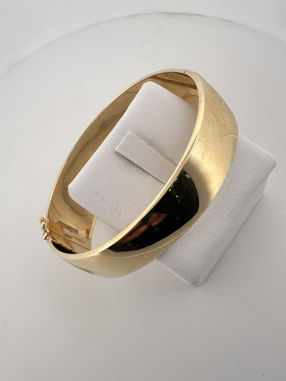 Bracciale schiava rigido in oro tricolore 18 kt, anni '90 – foto 16