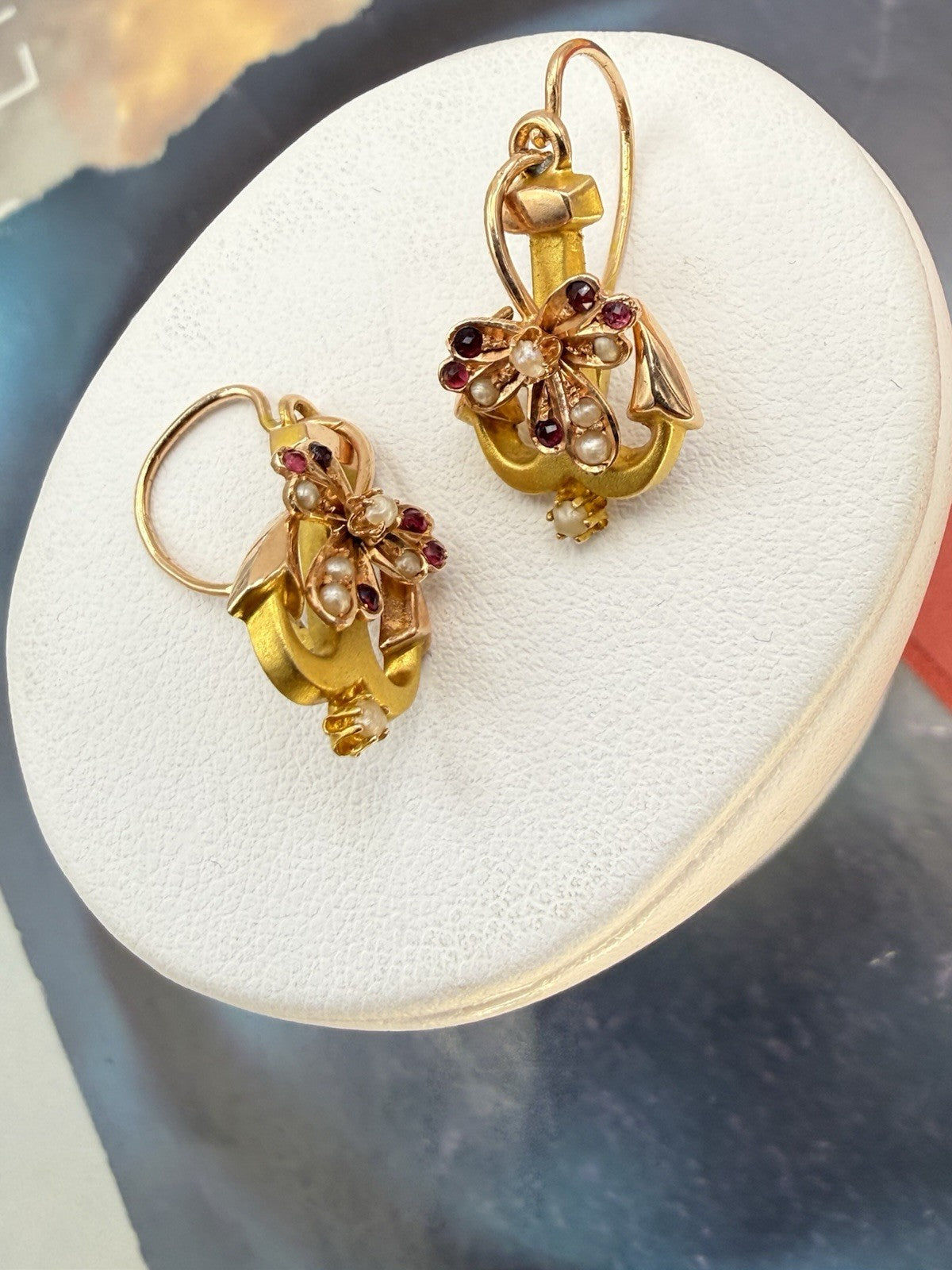 Parure antica bracciale, spilla e orecchini in oro 6/7 kt, fine '800 – foto 20