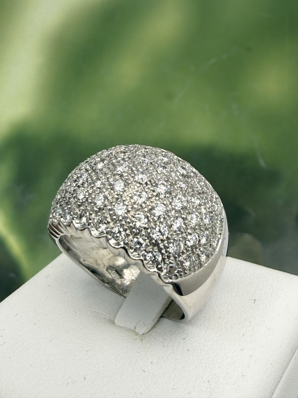 Anello a fascia in oro bianco 18 kt con 2 ct di brillanti – foto 16