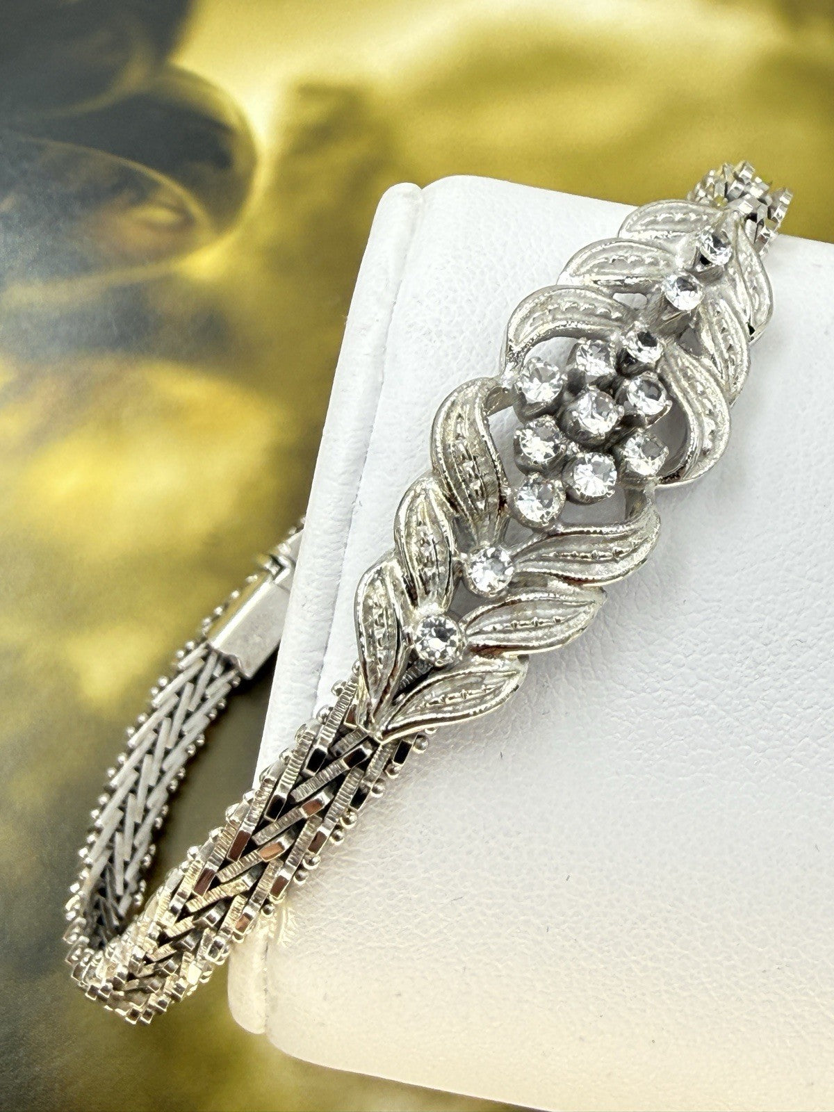 Bracciale semirigido vintage in oro bianco 18 kt, anni '70 – foto 2