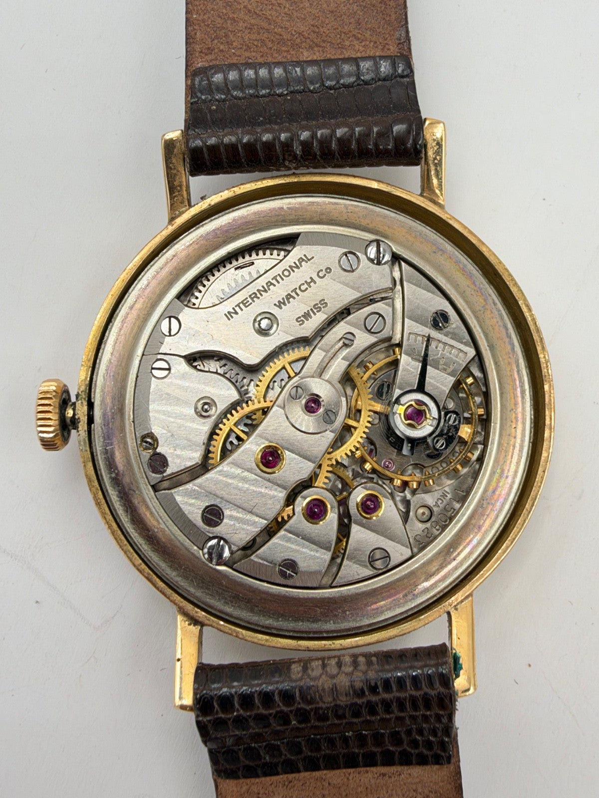 Orologio IWC Schaffhausen calibro 60 in oro 18 kt, anni '40 – foto 13