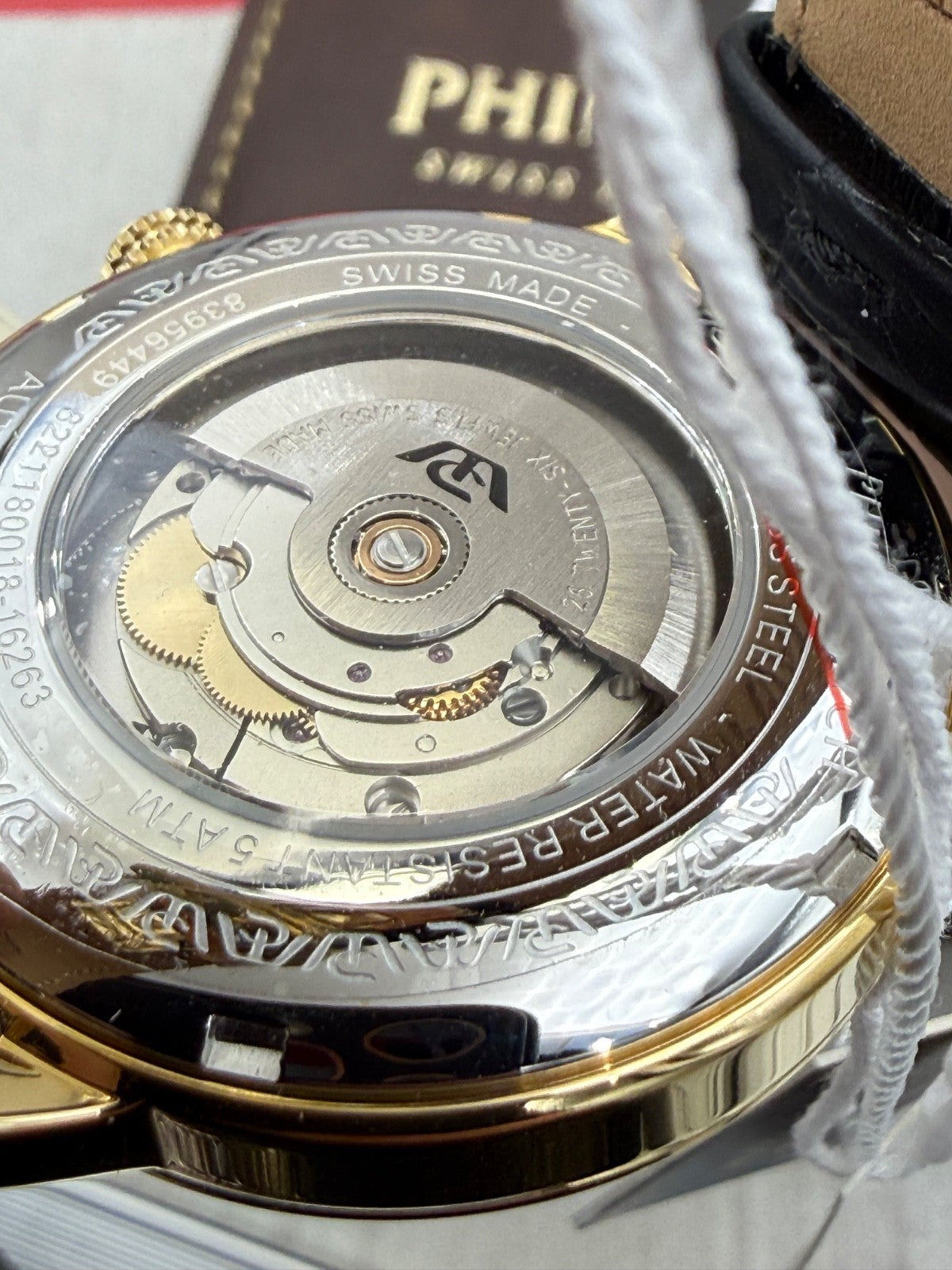 Orologio Philip Watch Sunray automatico in acciaio dorato, 41 mm – foto 11