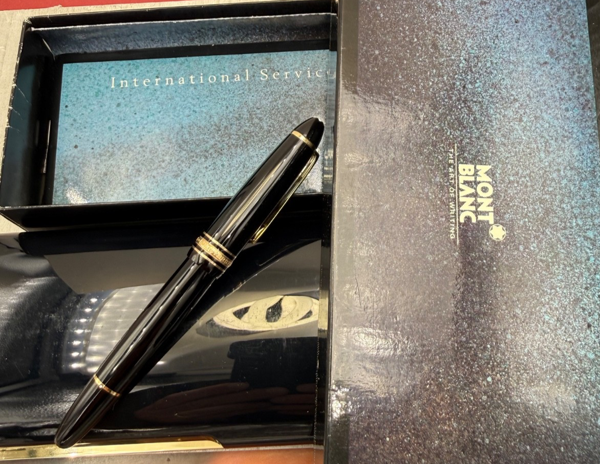 Penna stilografica Montblanc Meisterstück 146 con pennino in oro 14 kt – foto 4