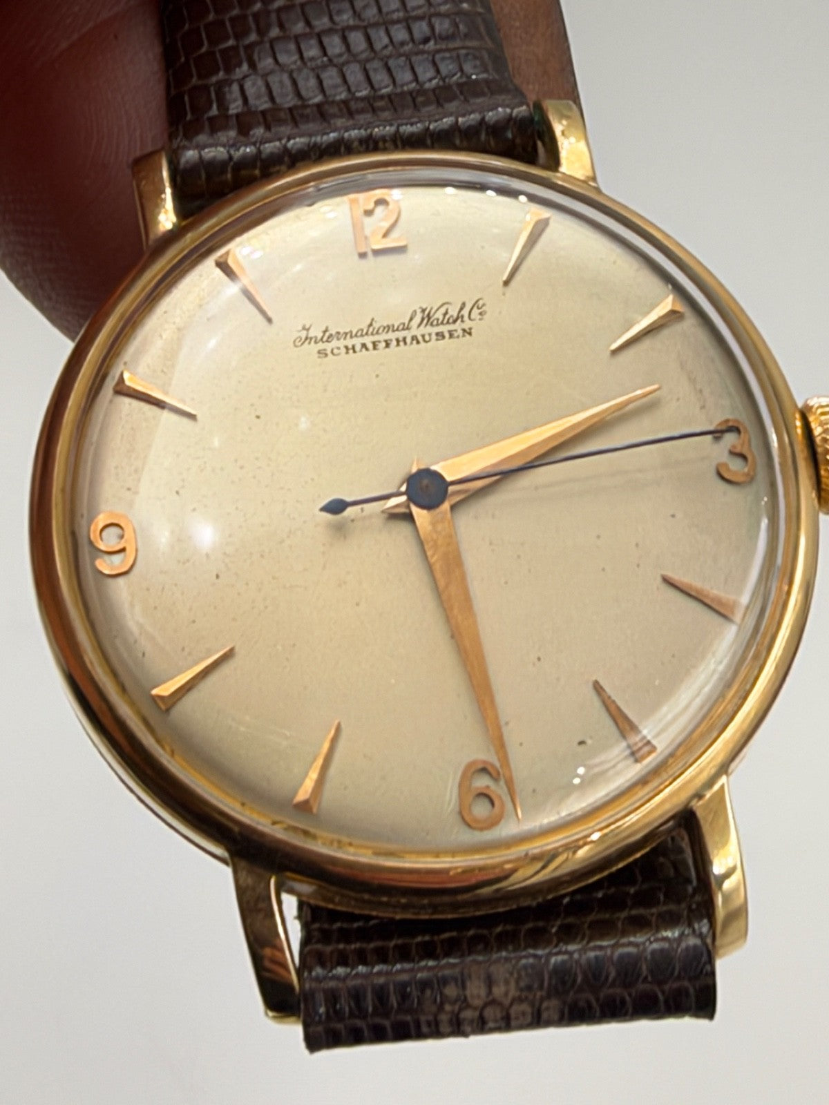 Orologio IWC Schaffhausen calibro 60 in oro 18 kt, anni '40 – foto 9