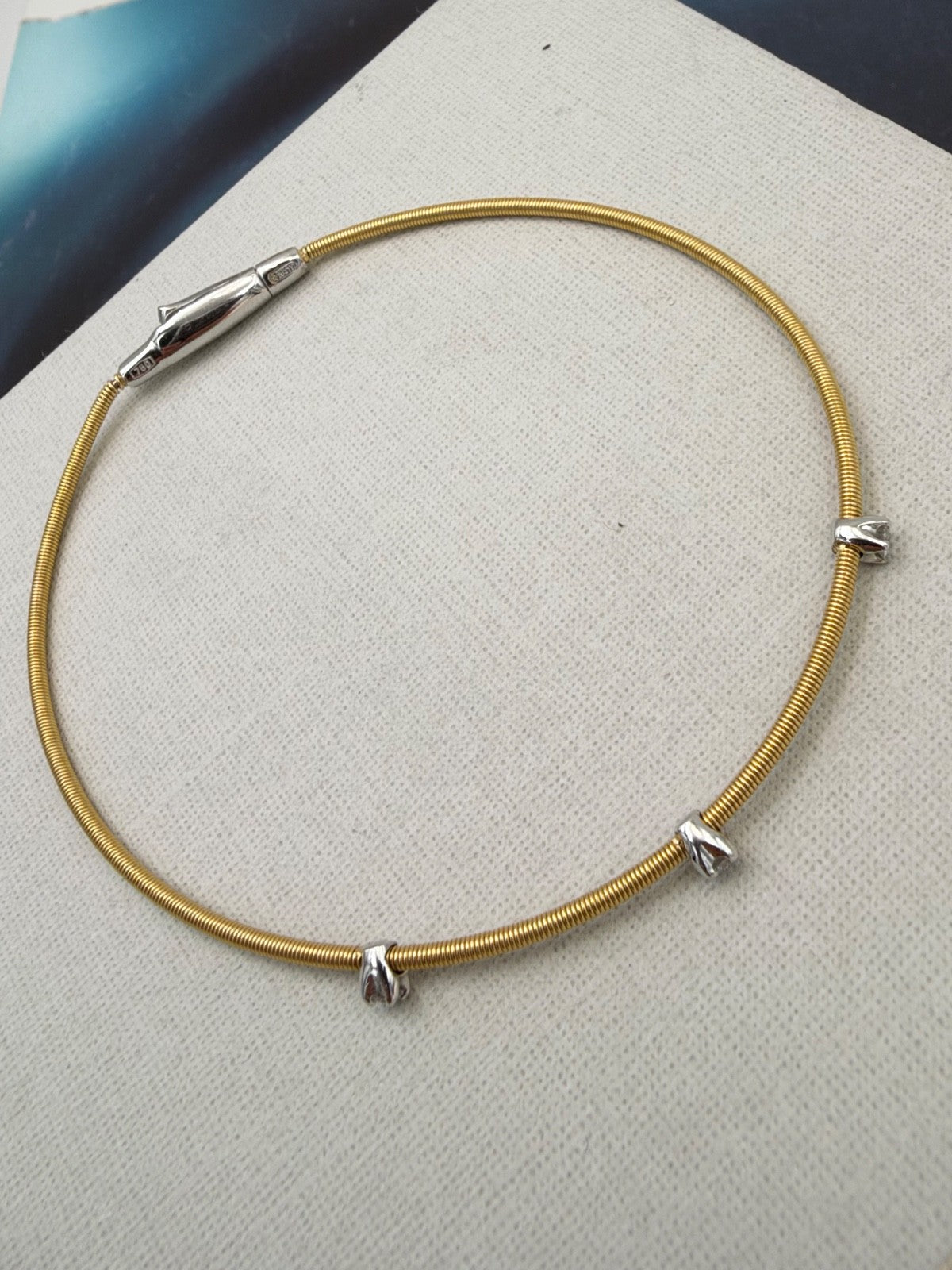 Bracciale Marco Bicego Santorini in oro giallo 18 kt con diamanti – foto 2