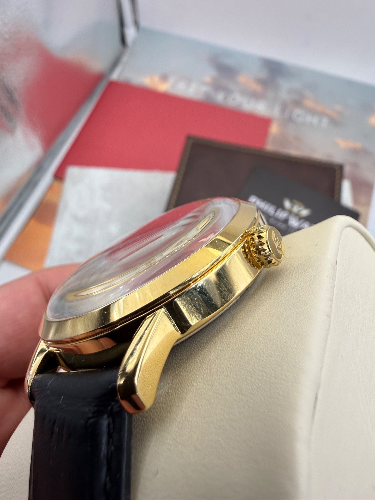 Orologio Philip Watch Sunray automatico in acciaio dorato, 41 mm – foto 8