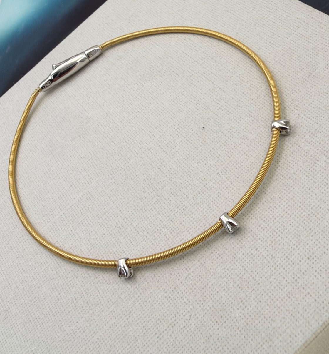 Bracciale Marco Bicego Santorini in oro giallo 18 kt con diamanti