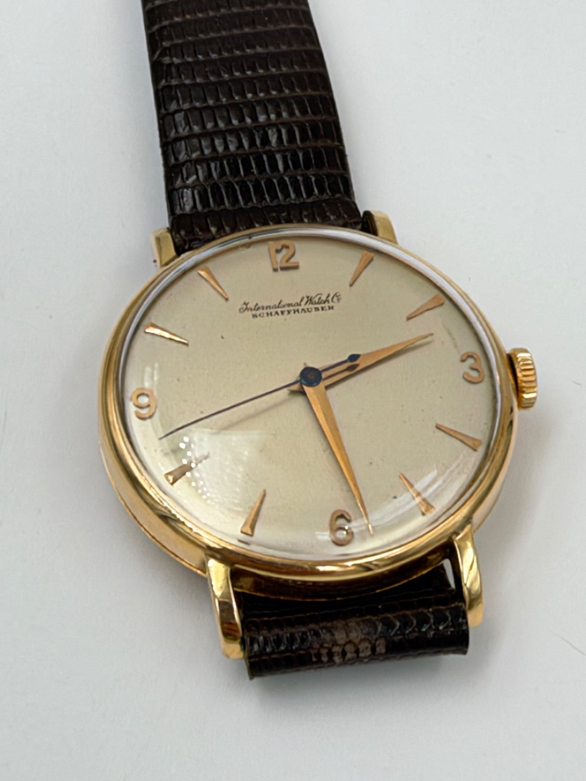 Orologio IWC Schaffhausen calibro 60 in oro 18 kt, anni '40 – foto 6