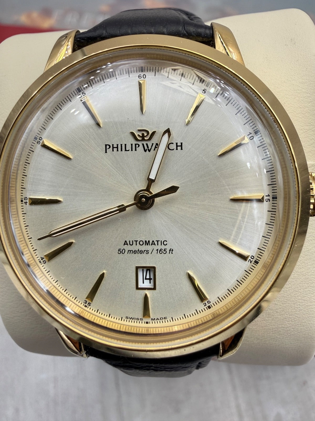 Orologio Philip Watch Sunray automatico in acciaio dorato, 41 mm – foto 2
