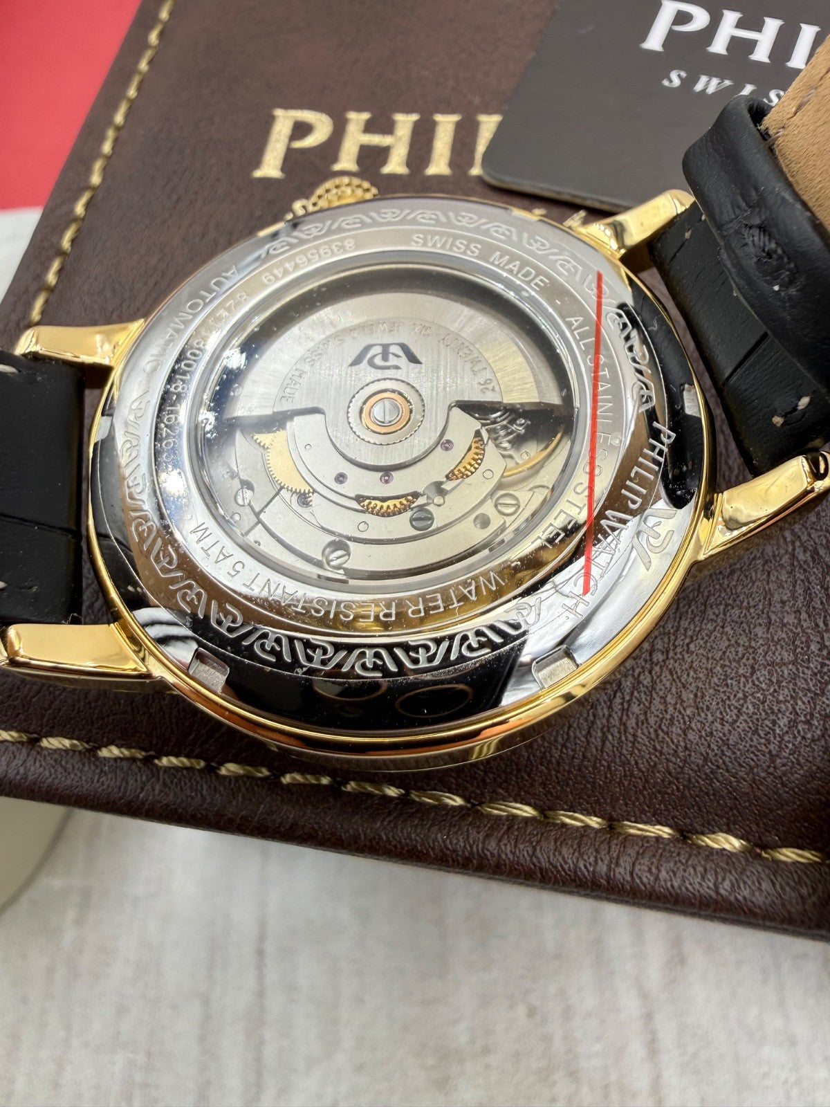 Orologio Philip Watch Sunray automatico in acciaio dorato, 41 mm – foto 16