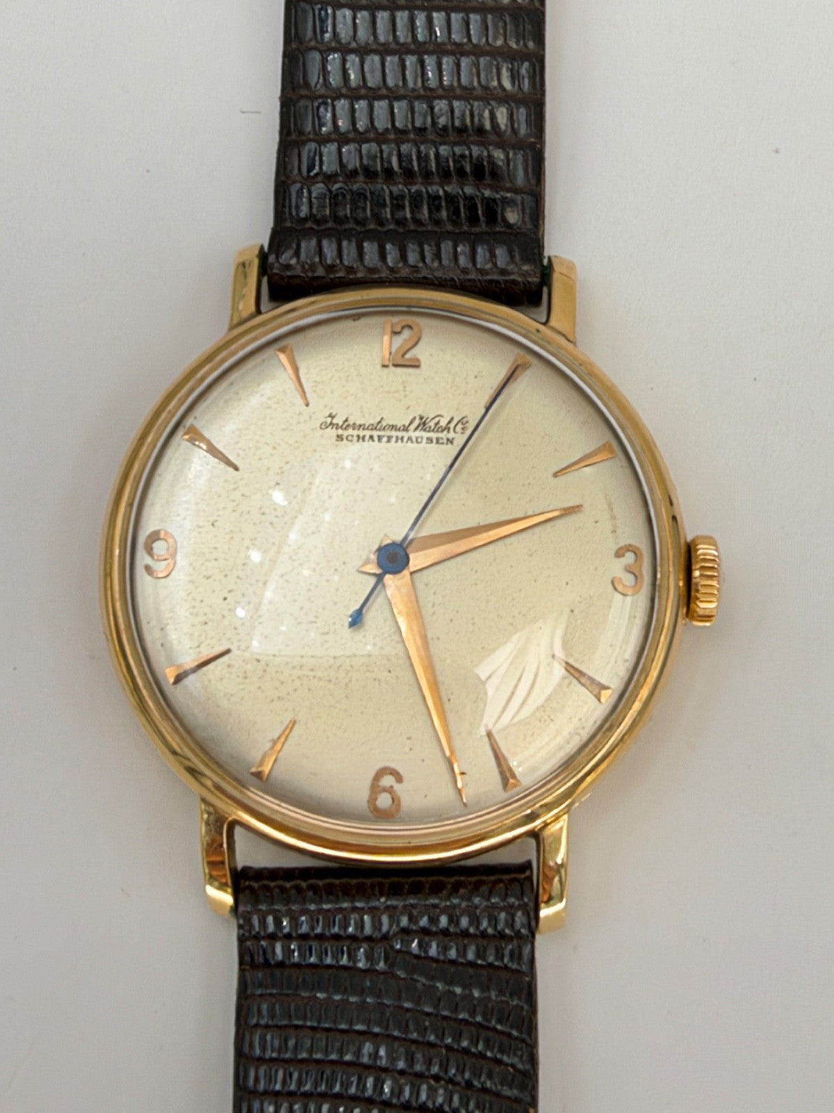 Orologio IWC Schaffhausen calibro 60 in oro 18 kt, anni '40 – foto 12