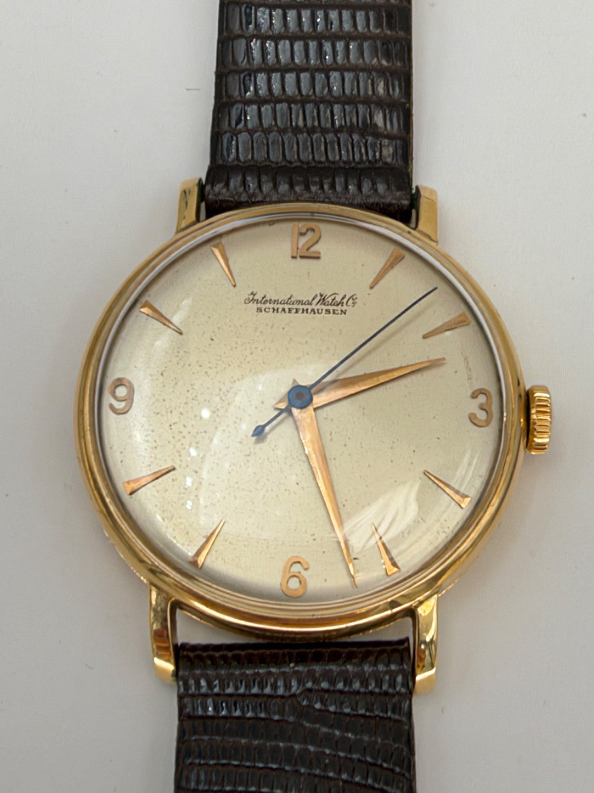 Orologio IWC Schaffhausen calibro 60 in oro 18 kt, anni '40 – foto 11
