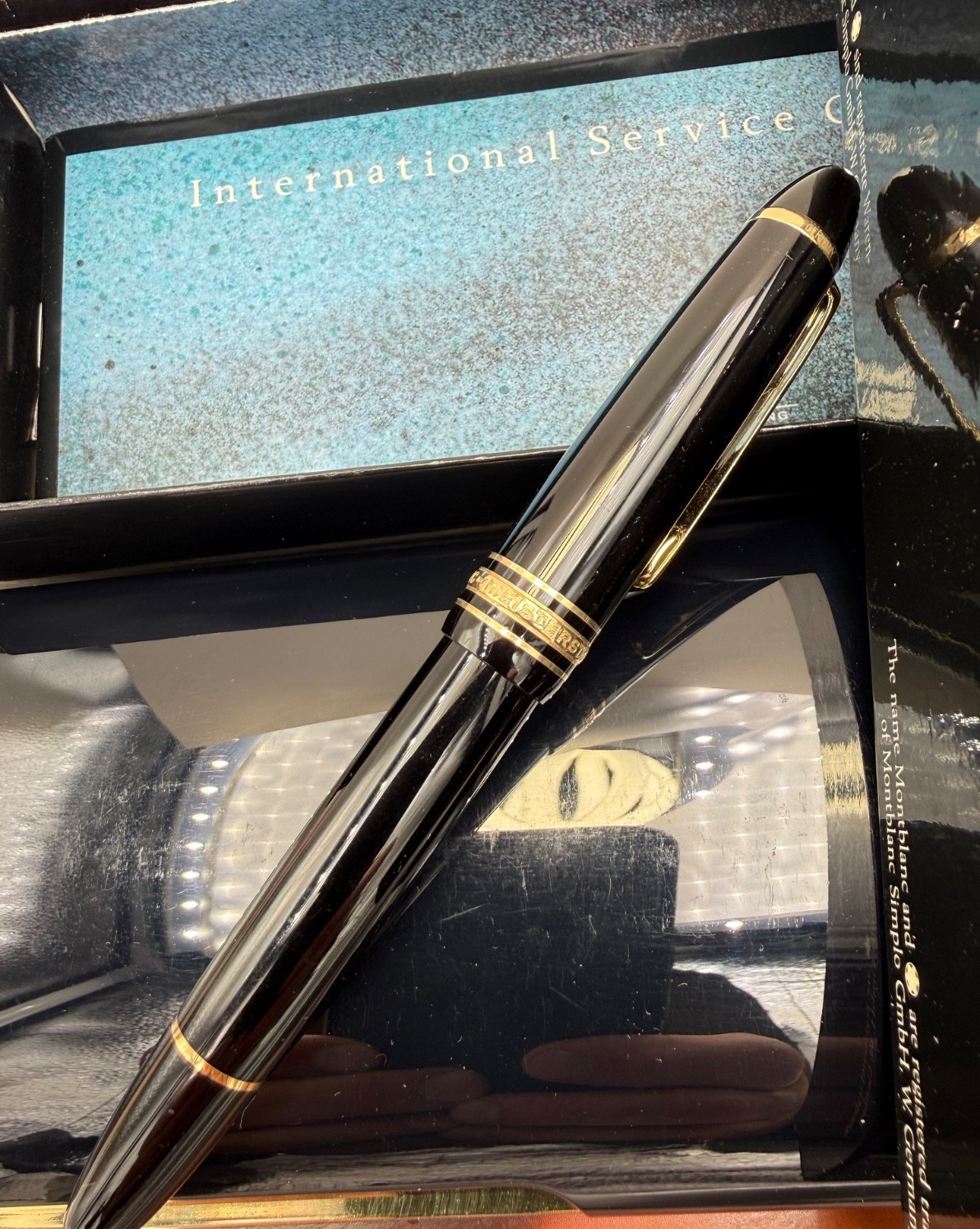 Penna stilografica Montblanc Meisterstück 146 con pennino in oro 14 kt – foto 5